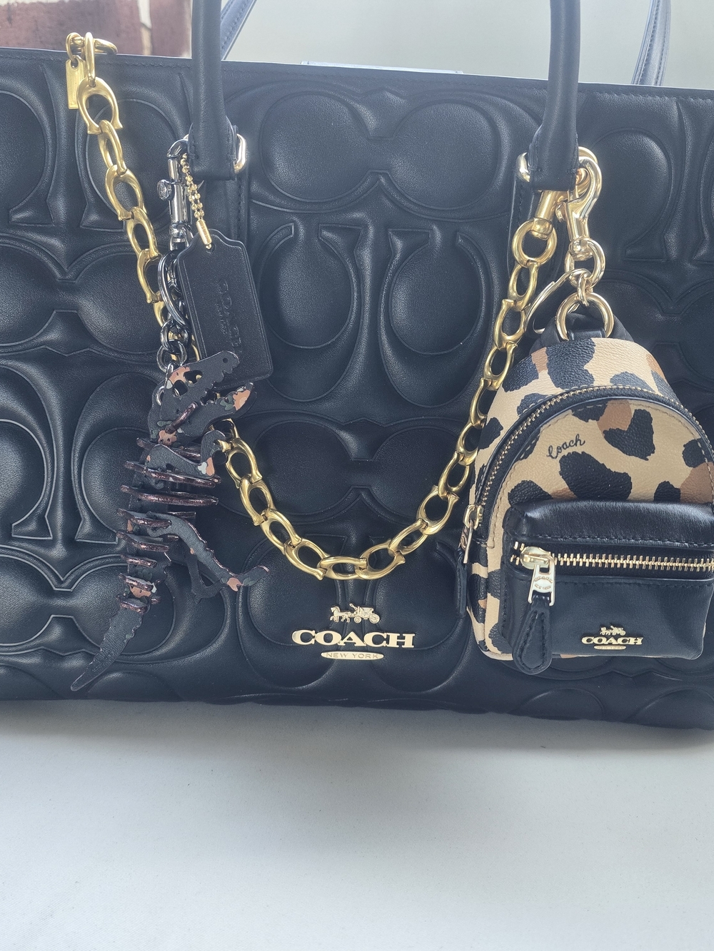 Coach Backpack Bagcharm Keychain - Picture 7 of 7